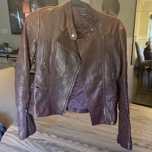 Theory Lamb leather jacket